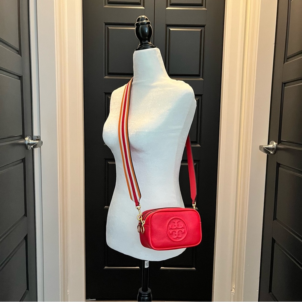 TORY BURCH Red Perry Bombe Mini Bag